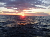 Первый закат на Белом море